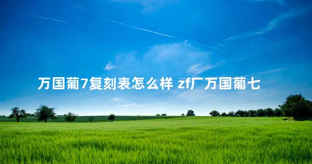 万国葡7复刻表怎么样 zf厂万国葡七手表